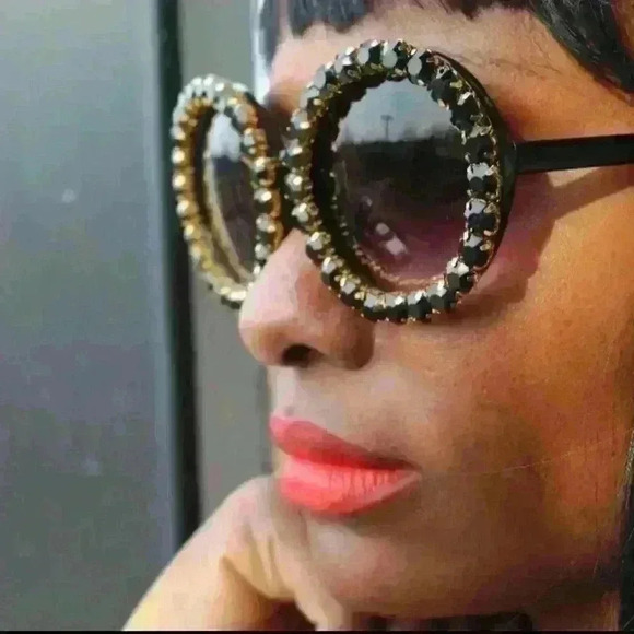 Crystal round sunglasses - Picture 4 of 9